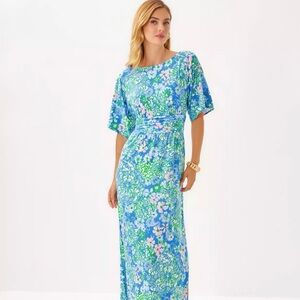 Parigi Boat Neck Maxi Dress